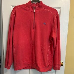 Tommy Bahama Coral Zip Up Sweater